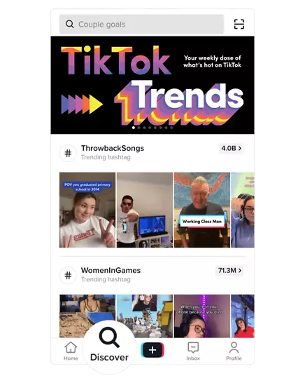 트렌드 음악 및 Tiktok 권장 사운드를 사용하십시오