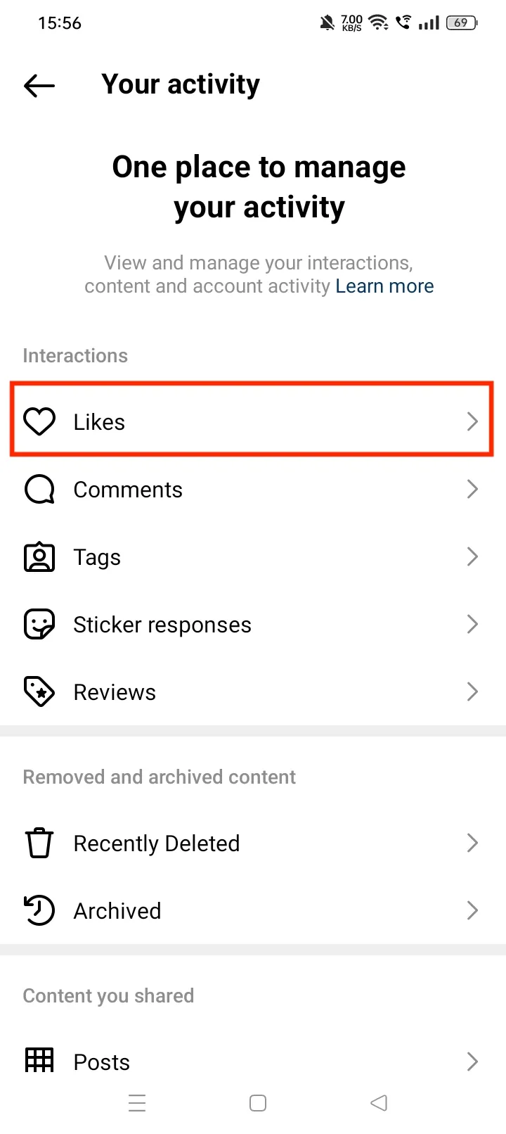 How To See Posts You Liked On Instagram Step 4